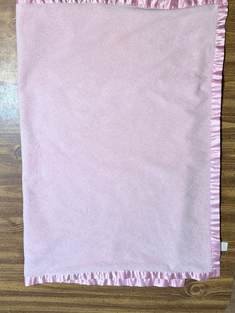 Little Me Classic Pink Satin-Trim blanket Lovie